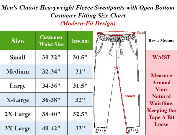 Men's Heavyweight Fleece Sweatpants