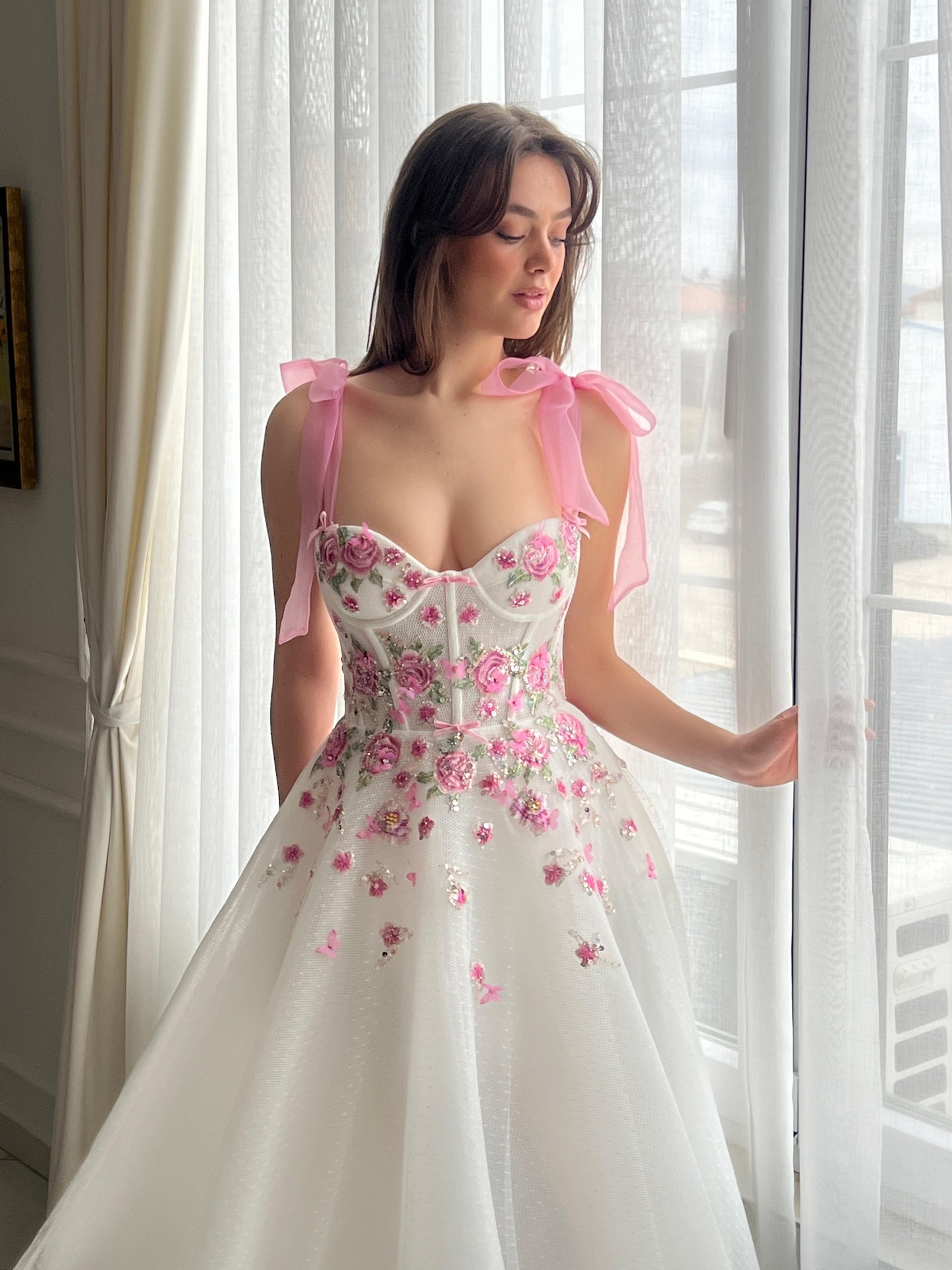 Milky Rose Gown