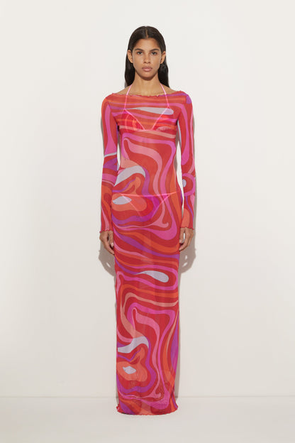 Marm Chiffon Maxi Dress
