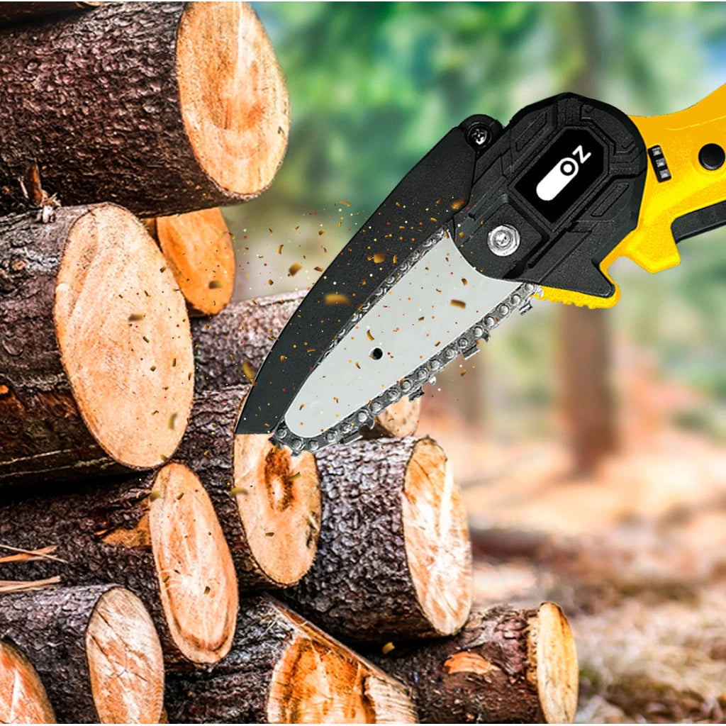 Portable Mini Electric Chainsaw with Dual-Voltage Battery – Buy 1, Get 2