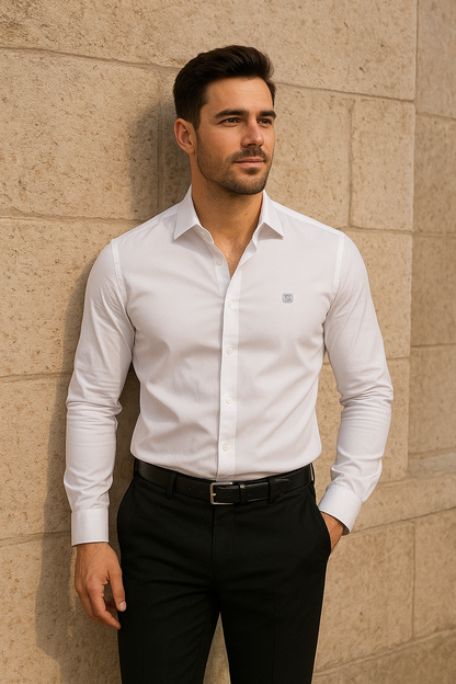 Men’s Long Sleeve Stretch Fabric Shirt