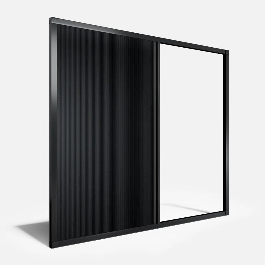 Privacy panel with hidden frame