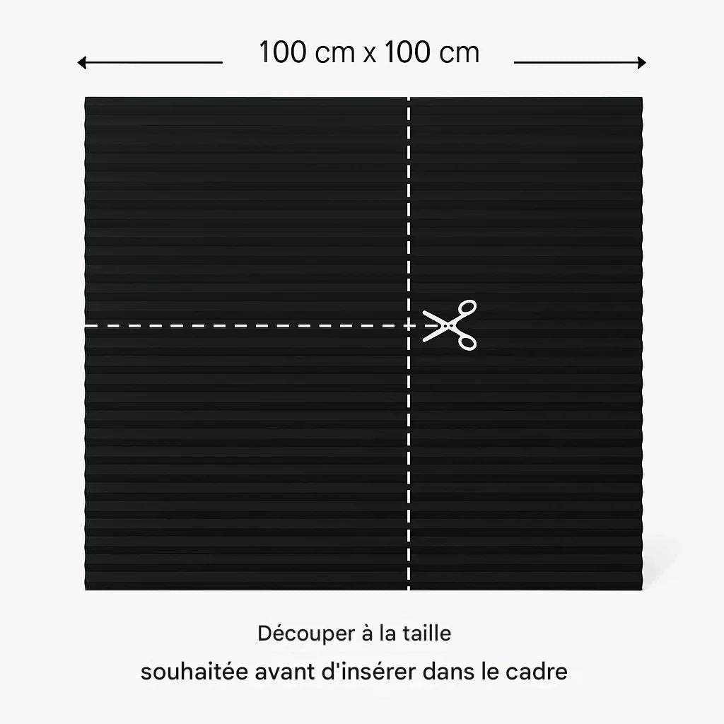 Privacy panel with hidden frame