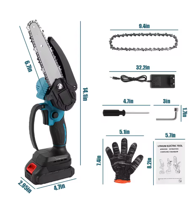 Portable Mini Electric Chainsaw with Dual-Voltage Battery – Buy 1, Get 2