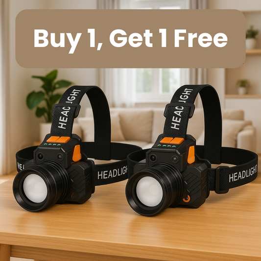 Super-Powerful Zoom Headlamp – USB Rechargeable – Buy 1, Get 2