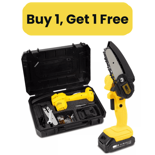 Portable Mini Electric Chainsaw with Dual-Voltage Battery – Buy 1, Get 2