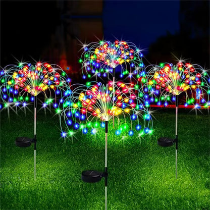Waterproof Solar Garden Fireworks Lamp