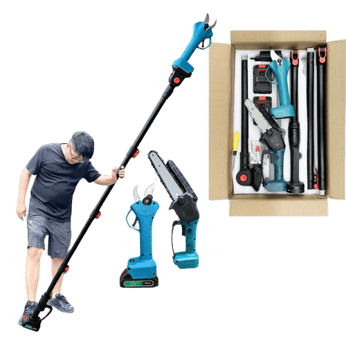 8-Inch 2-in-1 Cordless Chainsaw with Telescopic Pole