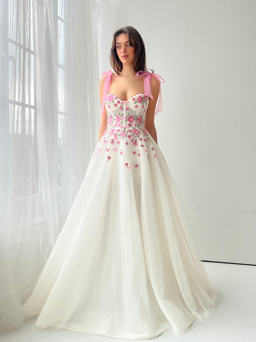 Milky Rose Gown