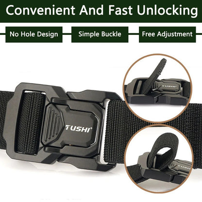 Brand Military Tactical Belt Specially Designed For The Military's Metal Buckle Adjustable Belt