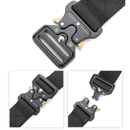Quick-release tactical belt for outdoor activities, military belt