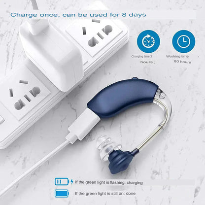 🎧 ClarityPro™ Rechargeable Digital Hearing Aid – Exclusive Launch (Set of 2 Units)